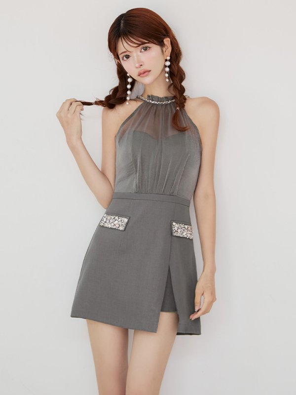 グレー モデル：まりん　身長：164cm　着用サイズ：Sサイズ