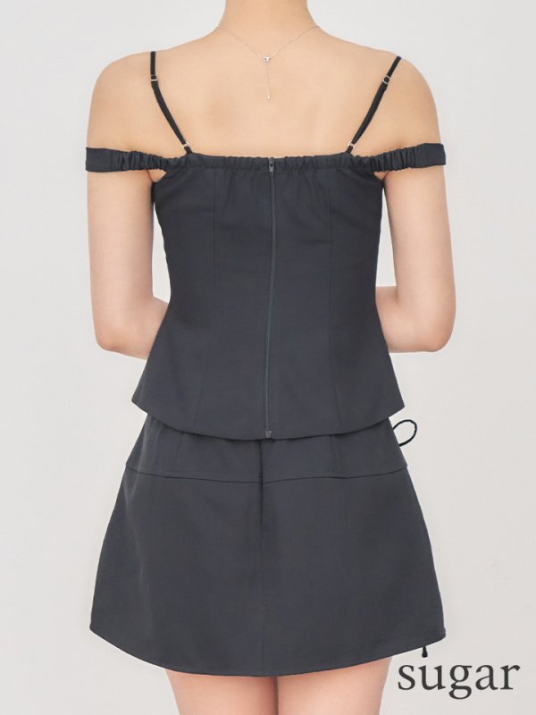 グレー　モデル：るりぴ　身長：165cm　着用サイズ：Sサイズ