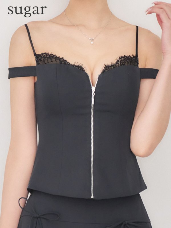 グレー　モデル：るりぴ　身長：165cm　着用サイズ：Sサイズ