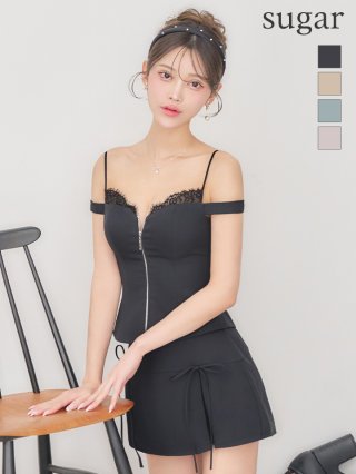 ROBE de FLEURS】フレアミニドレス - sugar