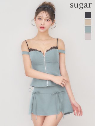 ROBE de FLEURS】フレアミニドレス - sugar