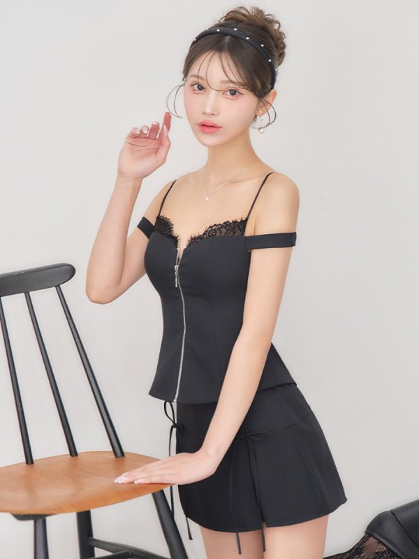 グレー　モデル：るりぴ　身長：165cm　着用サイズ：Sサイズ