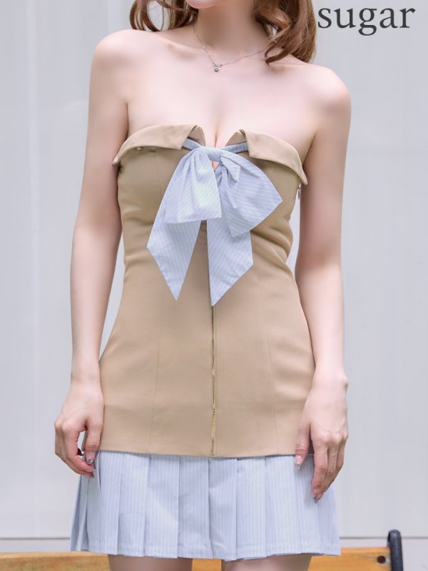 ベージュ　モデル：ゆめ　身長：160cm　着用サイズ：Sサイズベージュ　モデル：ゆめ　身長：160cm　着用サイズ：Sサイズ