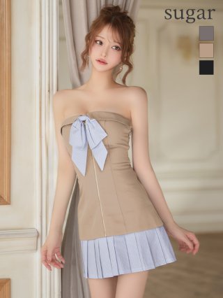 Anier ROBE. アニエルローブ リボン スエードフレアセットアップドレス ROBE de FLEURS ローブドフルール キャバドレス ROBE de FLEURS】ANIER. - sugar