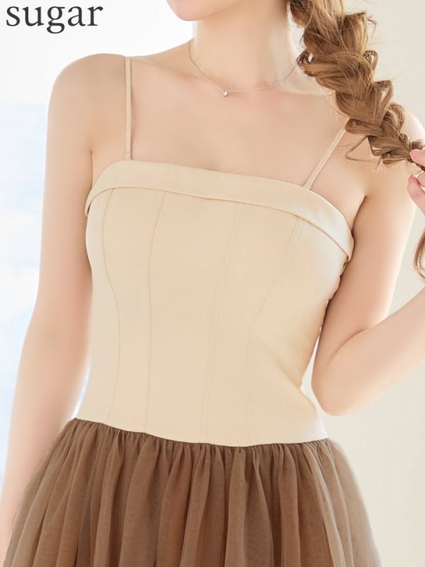 アイボリーxブラウン　モデル：ゆめ　身長：160cm　着用サイズ：Sサイズ