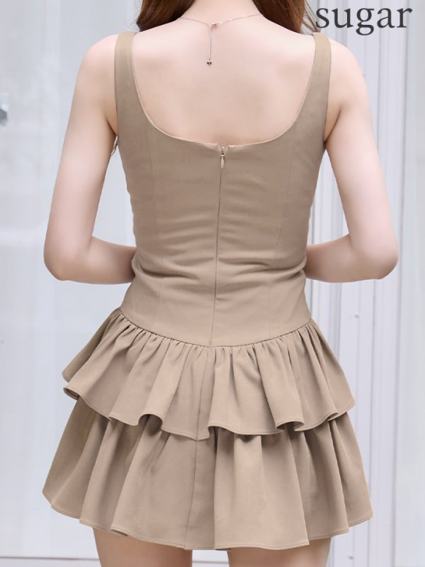 ベージュ　モデル：ゆめ　身長：160cm　着用サイズ：Sサイズ