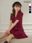 ワインレッド モデル:かるあ 身長:156cm 着用サイズ:Sサイズ