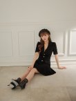 ブラック モデル:かるあ 身長:156cm 着用サイズ:Sサイズ