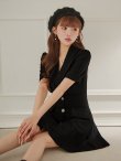 ブラック モデル:かるあ 身長:156cm 着用サイズ:Sサイズ