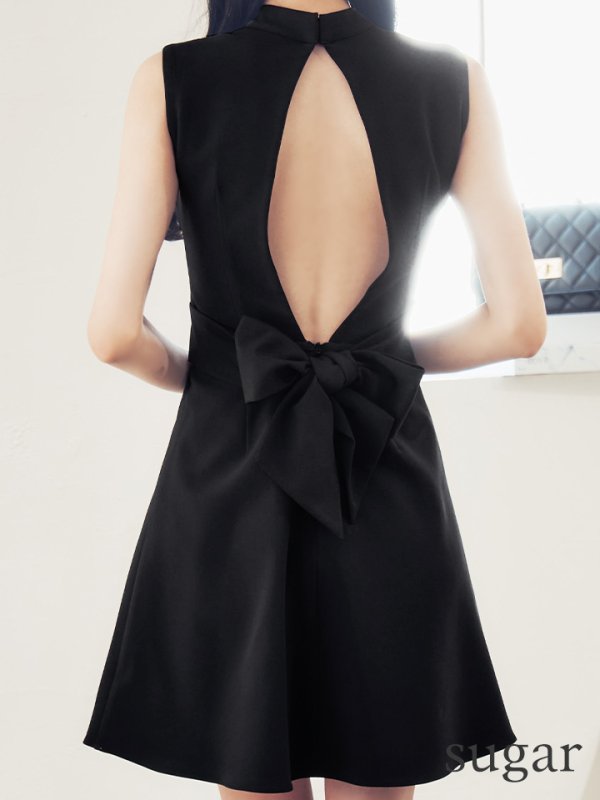 ブラック モデル:まおちゃる 身長:158cm 着用サイズ:Sサイズ