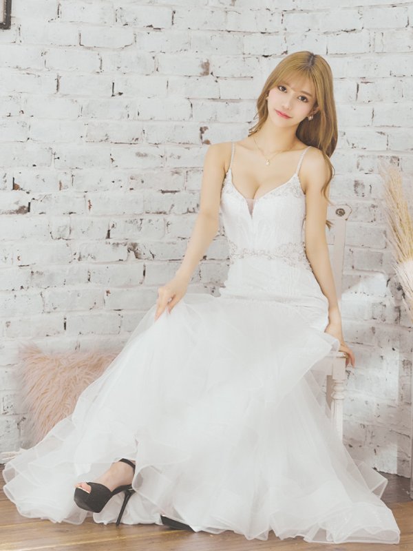 画像6: 【ANGEL R PREMIUM/エンジェルアールプレミアム】バストウエストビジュー/ スパンコール/ レース/ マーメイド/ ロング/ キャバドレス long[OF2] (6)