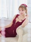 画像4: XSサイズあり【an /アン】 バストジッパー/ ビジュー/ ノースリーブ/ ポケットデザイン/ スリット/ タイト/ ミニドレス/ キャバドレス[OF05] (4)