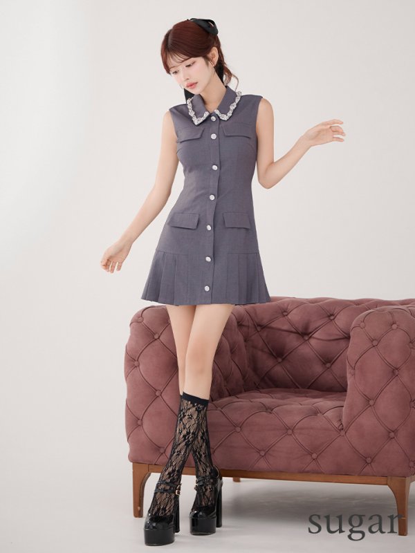 グレー　モデル：まりん　身長：164cm　着用サイズ：Sサイズ