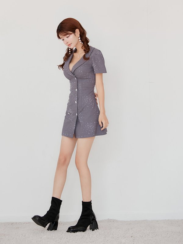 グレー　モデル：まりん　身長：164cm　着用サイズ：Sサイズ