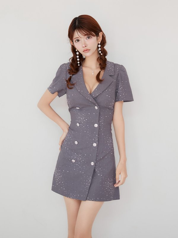 グレー　モデル：まりん　身長：164cm　着用サイズ：Sサイズ