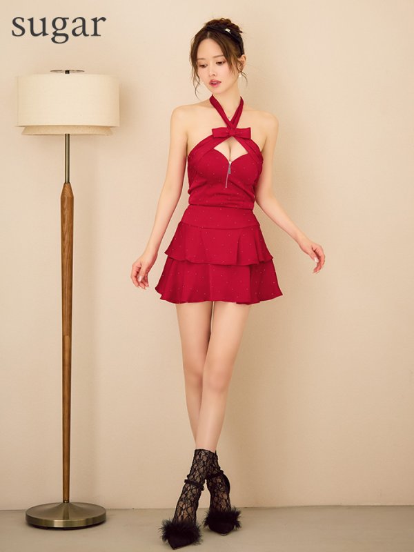 レッド　モデル：ゆめ　身長：160cm　着用サイズ：Sサイズ