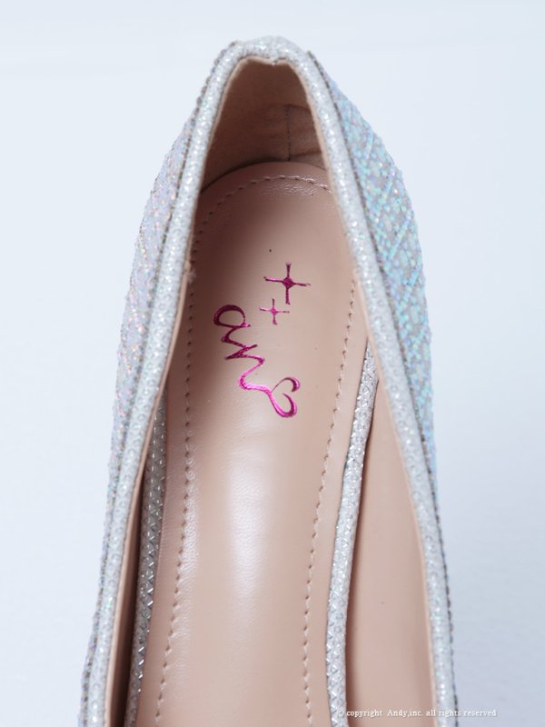画像7: 【an】1color/ 14cmヒール/ ビジュー/ ハイヒール/ ピンヒール/ オープントゥパンプス [OF02] (7)