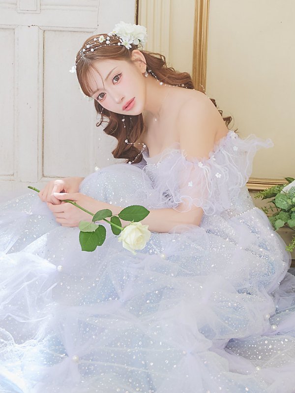 ブルー モデル:明日花キララ 身長:162cm 着用サイズ:S(XS~M)サイズ