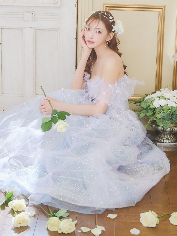 ブルー モデル:明日花キララ 身長:162cm 着用サイズ:S(XS~M)サイズ