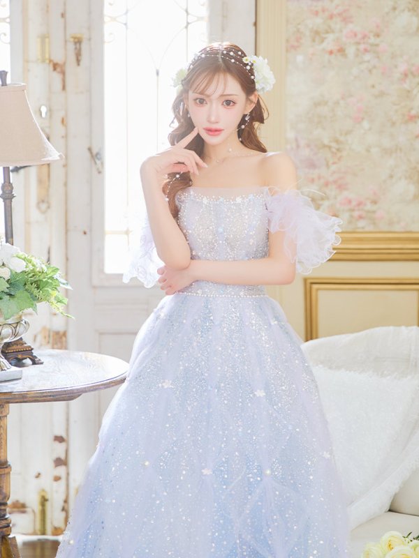 ブルー モデル:明日花キララ 身長:162cm 着用サイズ:S(XS~M)サイズ