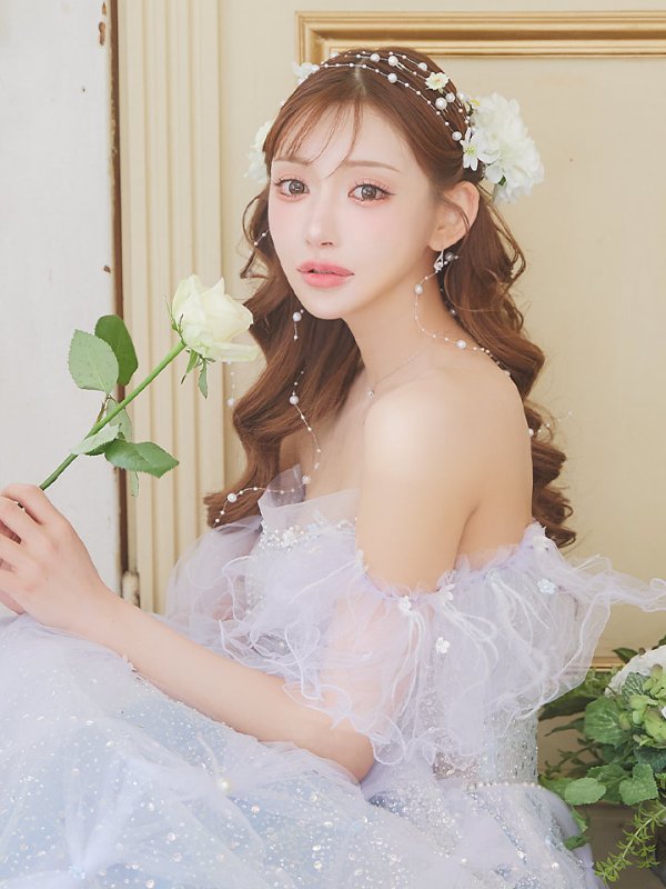 ブルー モデル:明日花キララ 身長:162cm 着用サイズ:S(XS~M)サイズ