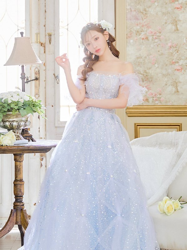 ブルー モデル:明日花キララ 身長:162cm 着用サイズ:S(XS~M)サイズ