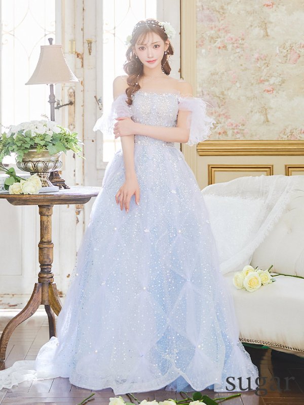 ブルー モデル:明日花キララ 身長:162cm 着用サイズ:S(XS~M)サイズ