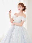 ホワイトブルー モデル：明日花キララ　身長：162cm　着用サイズ：S(XS〜M)サイズ