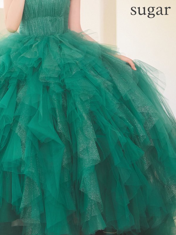 グリーン　モデル：明日花キララ　身長：162cm 着用サイズ：S (XS〜M)サイズ