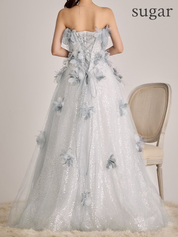 ブルー　モデル：ももか　身長：156cm　着用サイズ：S(XS〜M)サイズ