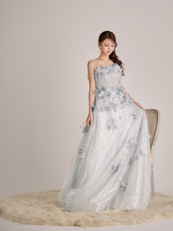 ブルー　モデル：ももか　身長：156cm　着用サイズ：S(XS〜M)サイズ