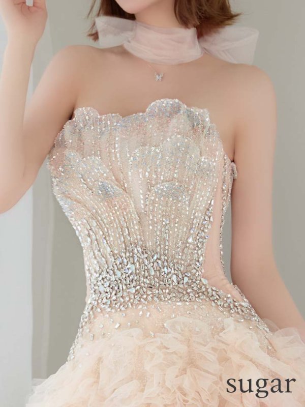 アイボリー×ブルー モデル：れみ　身長：163cm　着用サイズ：Sサイズ