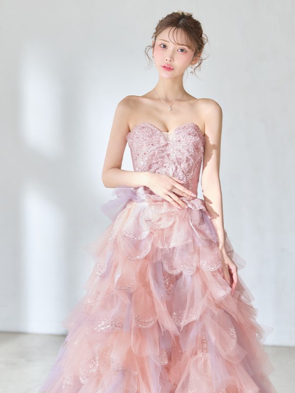 ピンク　モデル：るりぴ　身長：165cm　着用サイズ：S(XS〜M)サイズ