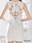 画像18: 【an/アン】ノースリーブ/ 総レース/ バックリボン/ タイト/ ミニドレス/ キャバドレス[FB03] (18)