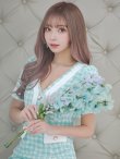 ブルー モデル：ぴょな　身長：160cm　着用サイズ：Sサイズ