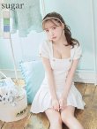 画像34: 【an /アン】ツイード/ ボタン/ ショートスリーブ/ 袖あり/ セットアップ/ Aライン/ 裾プリーツ/ ミニドレス/ キャバドレス[FB03] (34)