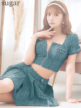 sugar an ドレス モスグリーン 半袖 ドレス・スーツ【モスグリーン】 - sugar