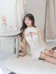 画像32: XSサイズあり【an /アン】バストカットアウト/ ハイネック/ フロントジップ/ ベルト/ ノースリーブ/ テールカット/ マーメイド/ ミディアムドレス/ キャバドレス[OF05] (32)
