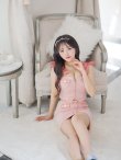 画像2: XSサイズあり【an /アン】 ショルダーリボン/ フロントジップ/ ゴールドバックル/ ボタン/ セットアップ/タイト/ ミニドレス/ キャバドレス[OF05] (2)