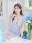 画像14: XSサイズあり【an/アン】ミックスツイード/ フロントジッパー/ バストバックル/ 半袖/ パフスリーブ/ 袖あり/ ストレッチ/ タイト/ ミニドレス/ キャバドレス[OF05] (14)