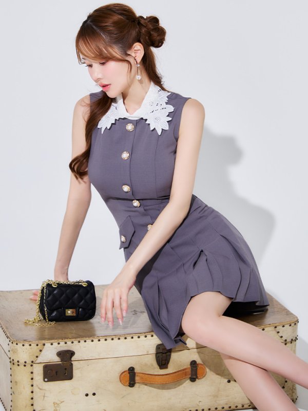 グレー　モデル：ゆめ　身長：160cm　着用サイズ：Sサイズ