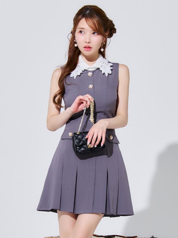 グレー　モデル：ゆめ　身長：160cm　着用サイズ：Sサイズ