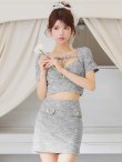ブラック モデル：まりん　身長：164cm　着用サイズ：Sサイズ