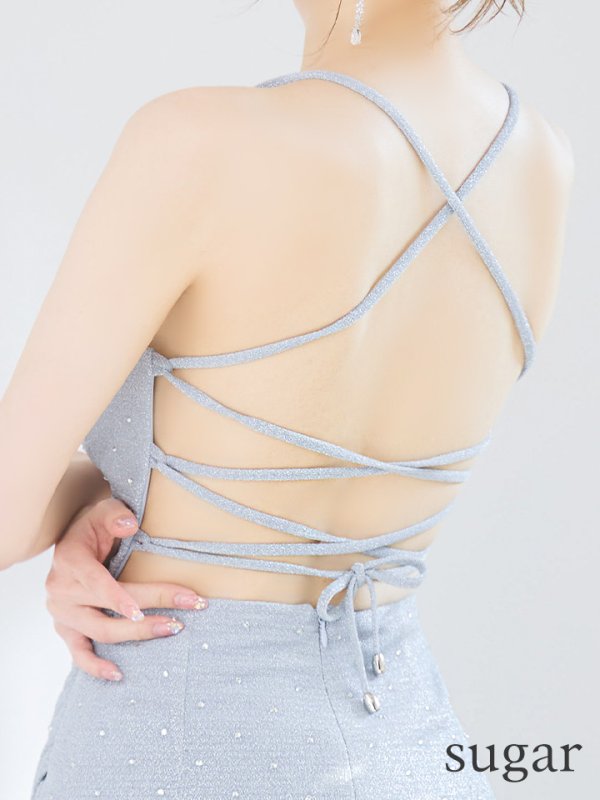 ブルー モデル:ゆめ 身長:160cm 着用サイズ:Sサイズ