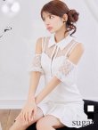 ホワイト　モデル：まりん　身長：164cm　着用サイズ：Sサイズ