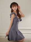 グレー モデル：かるあ　身長：156cm　着用サイズ：Sサイズ