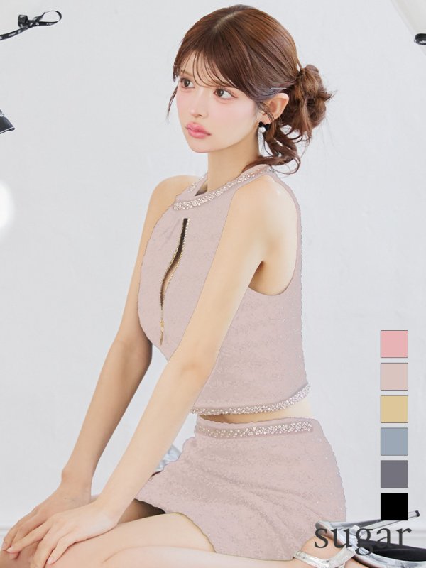 ベージュ モデル：まりん　身長：164cm　着用サイズ：Sサイズ