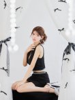ブラック モデル：まりん　身長：164cm　着用サイズ：Sサイズ