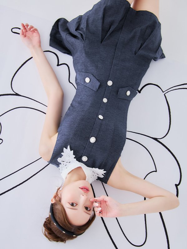 インディゴ モデル：ゆめ　身長：160cm　着用サイズ：Sサイズ