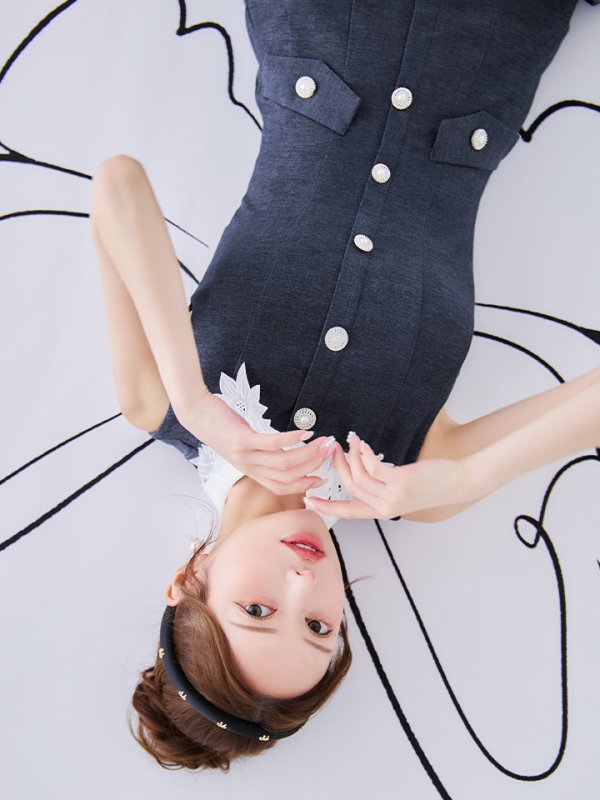 インディゴ モデル：ゆめ　身長：160cm　着用サイズ：Sサイズ